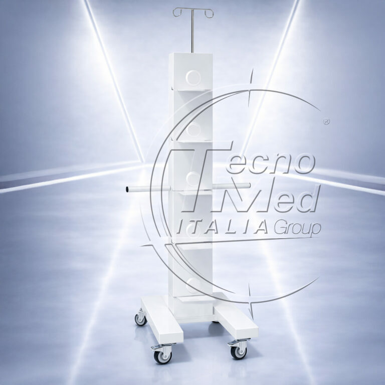 carrello apparecchiature chirurgiche Easy Tray bianco senza tray - surgical equipment trolley Easy Tray white without trays