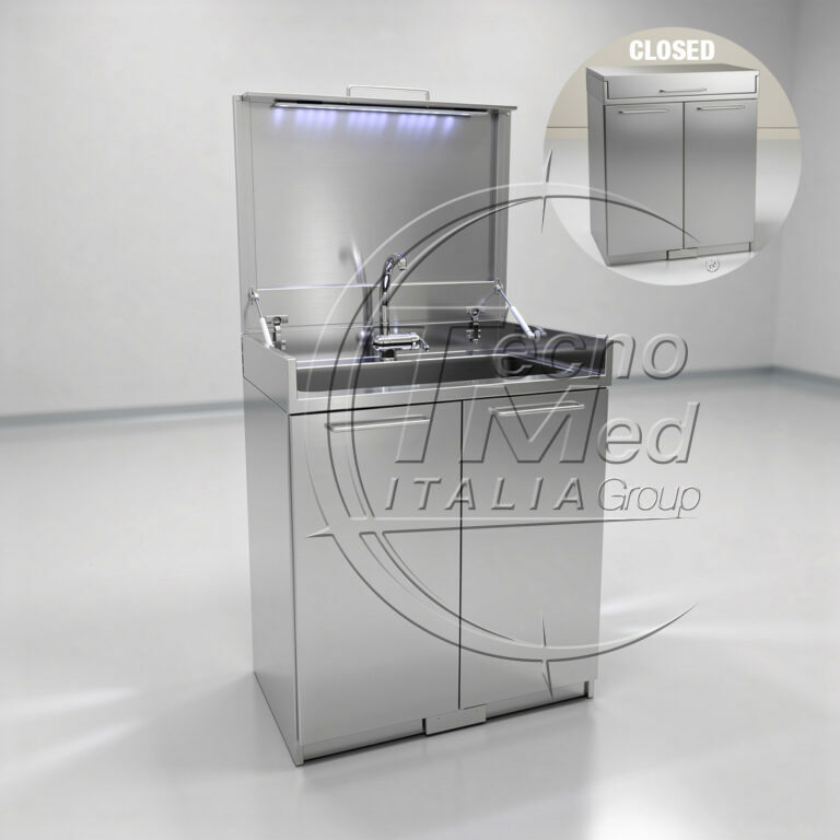 lavabo chirurgico acciaio inox sterilizzazione UV-C