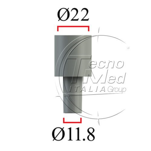 4001TM001 - Raccordo filtri femmina d.22mm/tubod.11