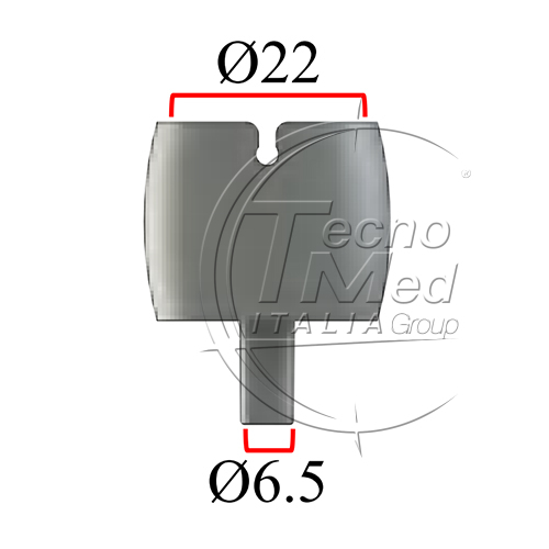 TCM065D - Raccordo filtri femmina a scatto d.22mm/tubo d.6