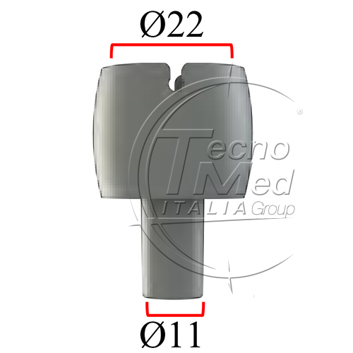TCM110D - Raccordo filtri femmina a scatto d.22mm/tubo d.11mm