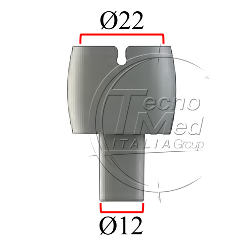 TCM120D - Raccordo filtri femmina a scatto d.22mm/tubo d.12mm