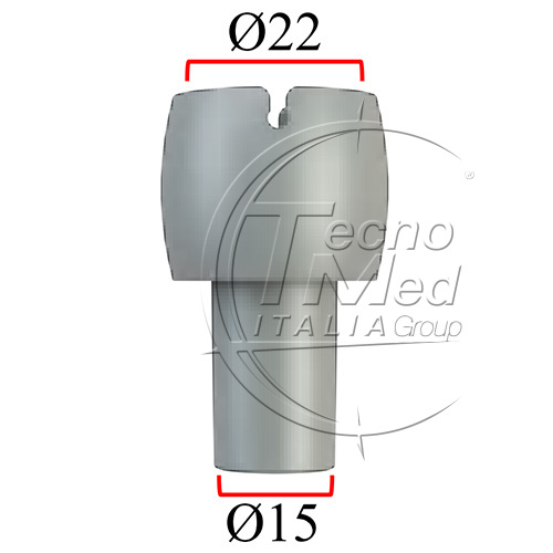 TCM150D - Raccordo filtri femmina a scatto d.22mm/tubo d.15mm