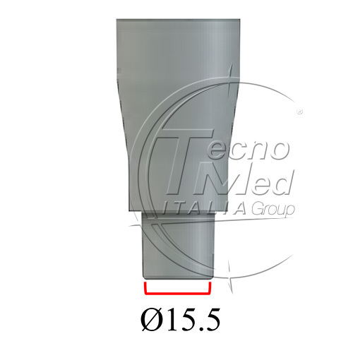 TCM155GC - Raccordo conico terminale grande/tubo d.15