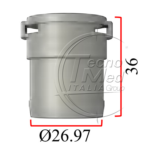 TM72027E - Raccordo femmina/tubo diametro 27mm