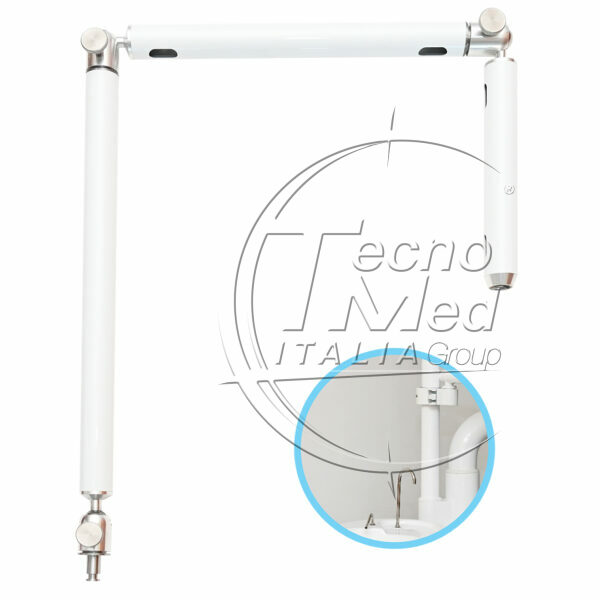 OF933GA50 - Braccio articolato per OKKIO con supporto montaggio palo lampada 45-50mm