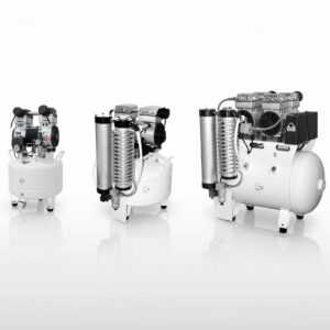 Compressori dentali oil-free con essiccatore integrato per studi odontoiatrici