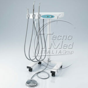 Carrello pneumatico odontoiatrico veterinario Dentaway con 3 strumenti Tecnomed Italia